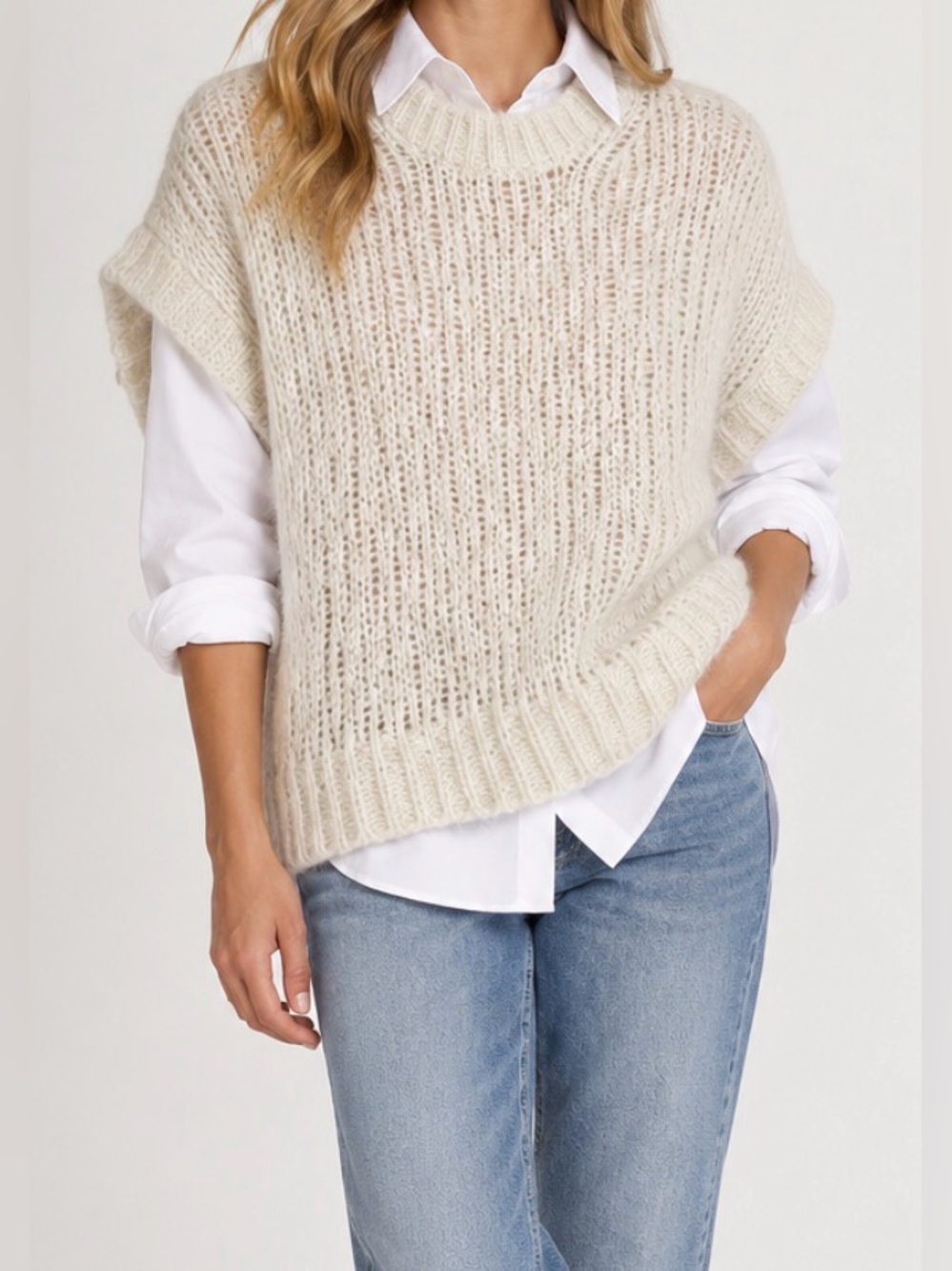 B. young Matte Vest Knit Sweater - NWT - Size S